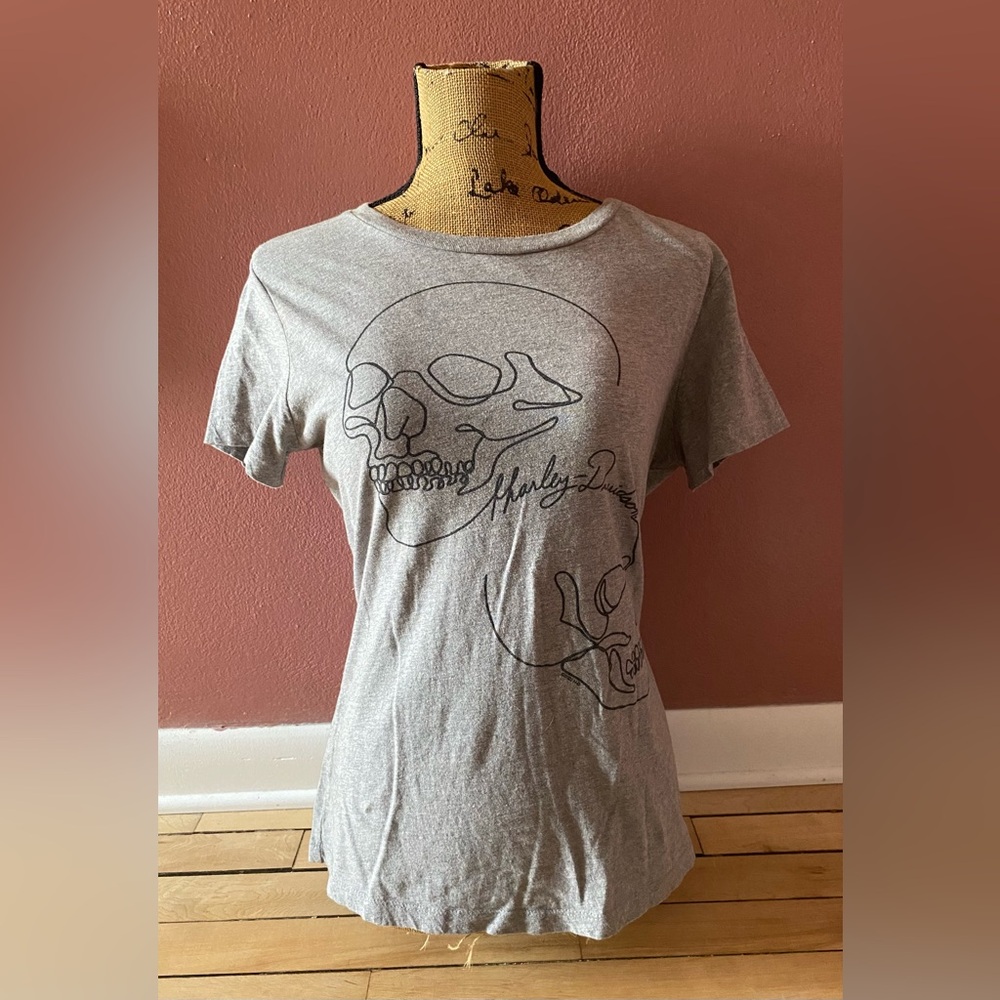 Harley-Davidson Med Skull Graphic Tee